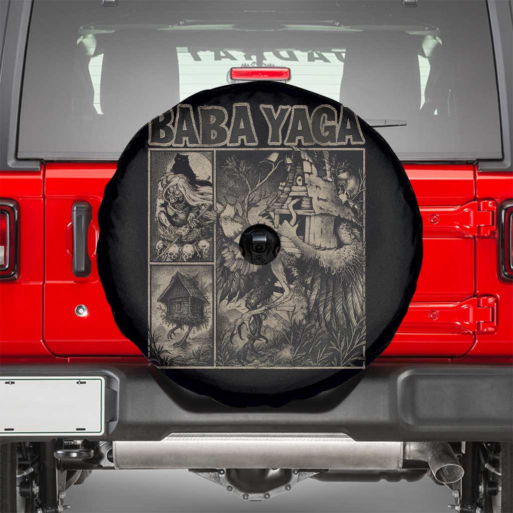 Baba Yaga House Spare Tire Cover Slavic Folklore Russia Fairy Tale Horror Fans TS10 Black Print Your Wear