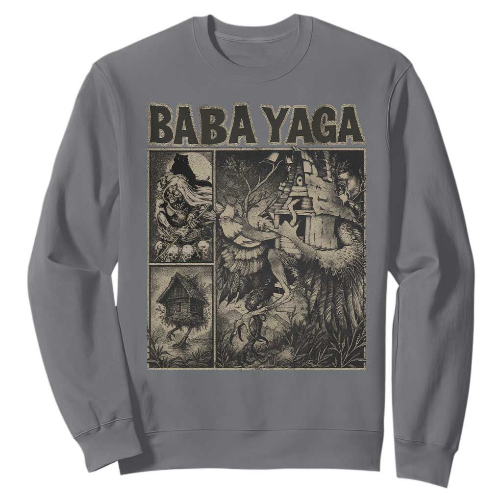 Baba Yaga House Sweatshirt Slavic Folklore Russia Fairy Tale Horror Fans TS10 Charcoal Print Your Wear