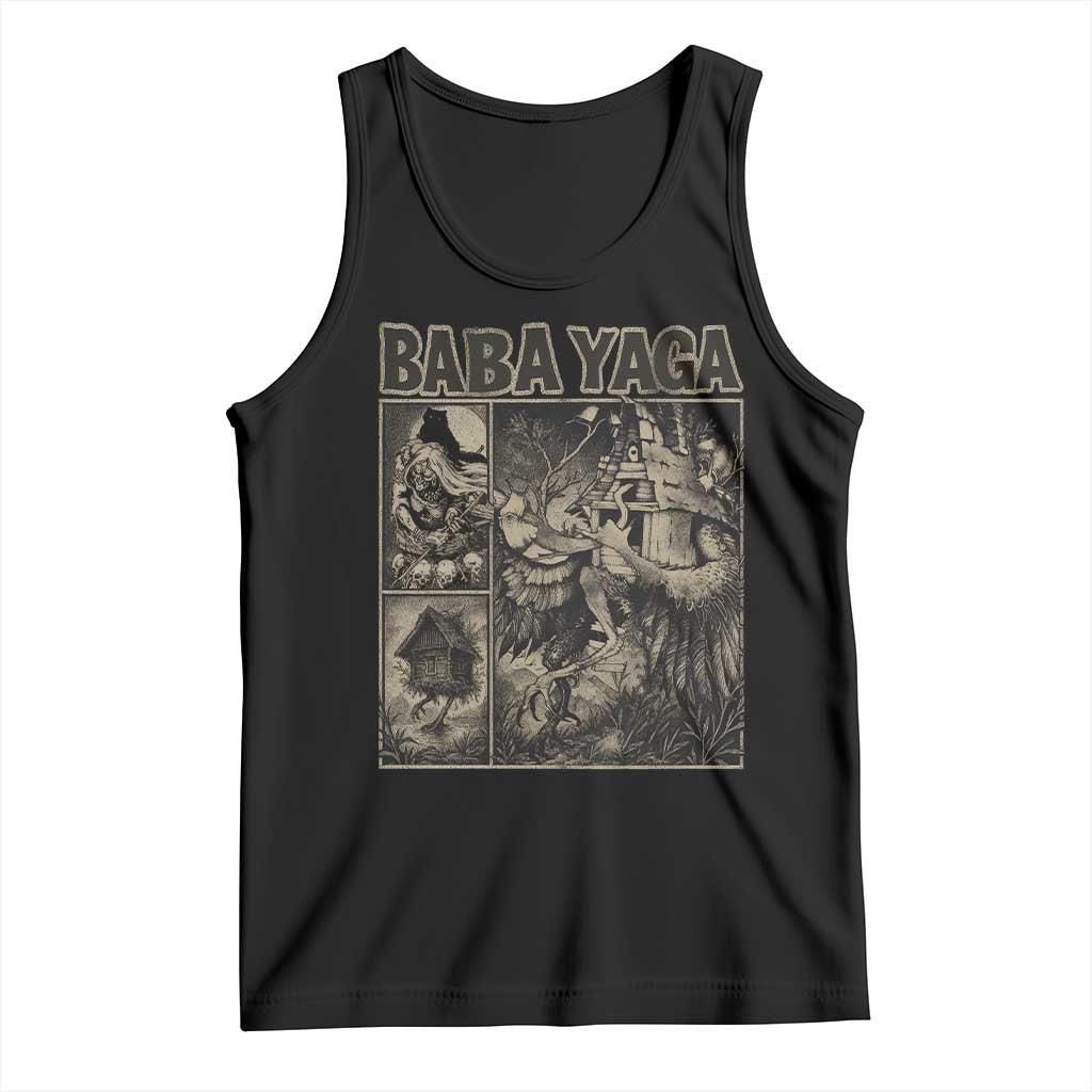 Baba Yaga House Tank Top Slavic Folklore Russia Fairy Tale Horror Fans TS10 Black Print Your Wear