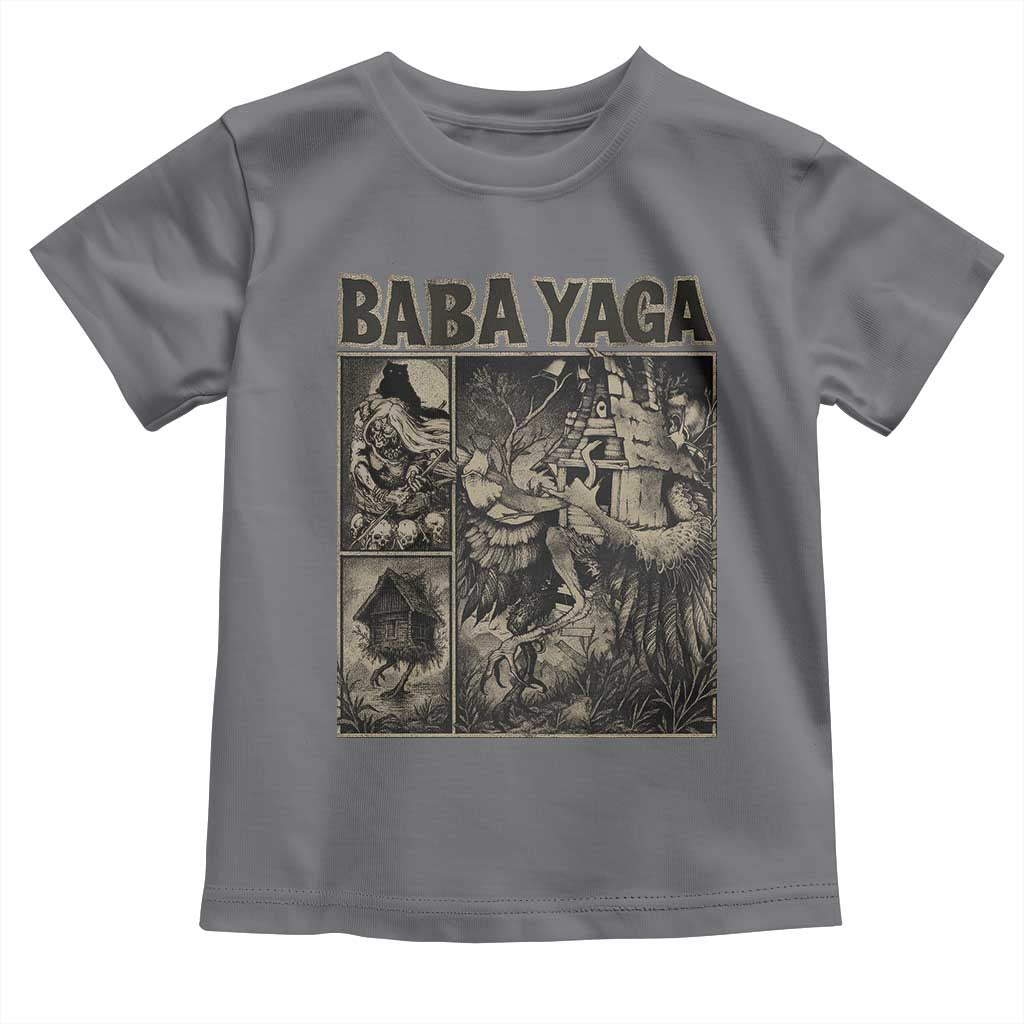 Baba Yaga House Toddler T Shirt Slavic Folklore Russia Fairy Tale Horror Fans TS10 Charcoal Print Your Wear