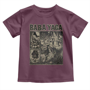 Baba Yaga House Toddler T Shirt Slavic Folklore Russia Fairy Tale Horror Fans TS10 Maroon Print Your Wear
