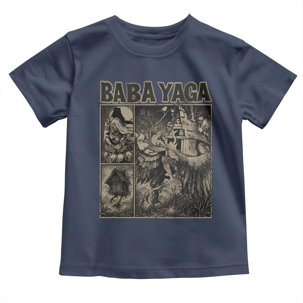Baba Yaga House Toddler T Shirt Slavic Folklore Russia Fairy Tale Horror Fans TS10 Navy Print Your Wear