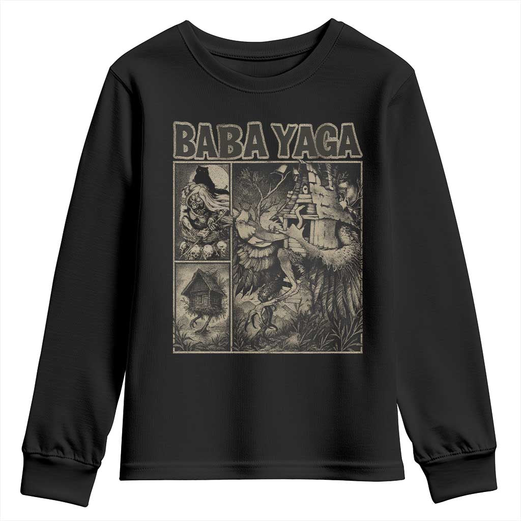 Baba Yaga House Youth Sweatshirt Slavic Folklore Russia Fairy Tale Horror Fans TS10 Black Print Your Wear