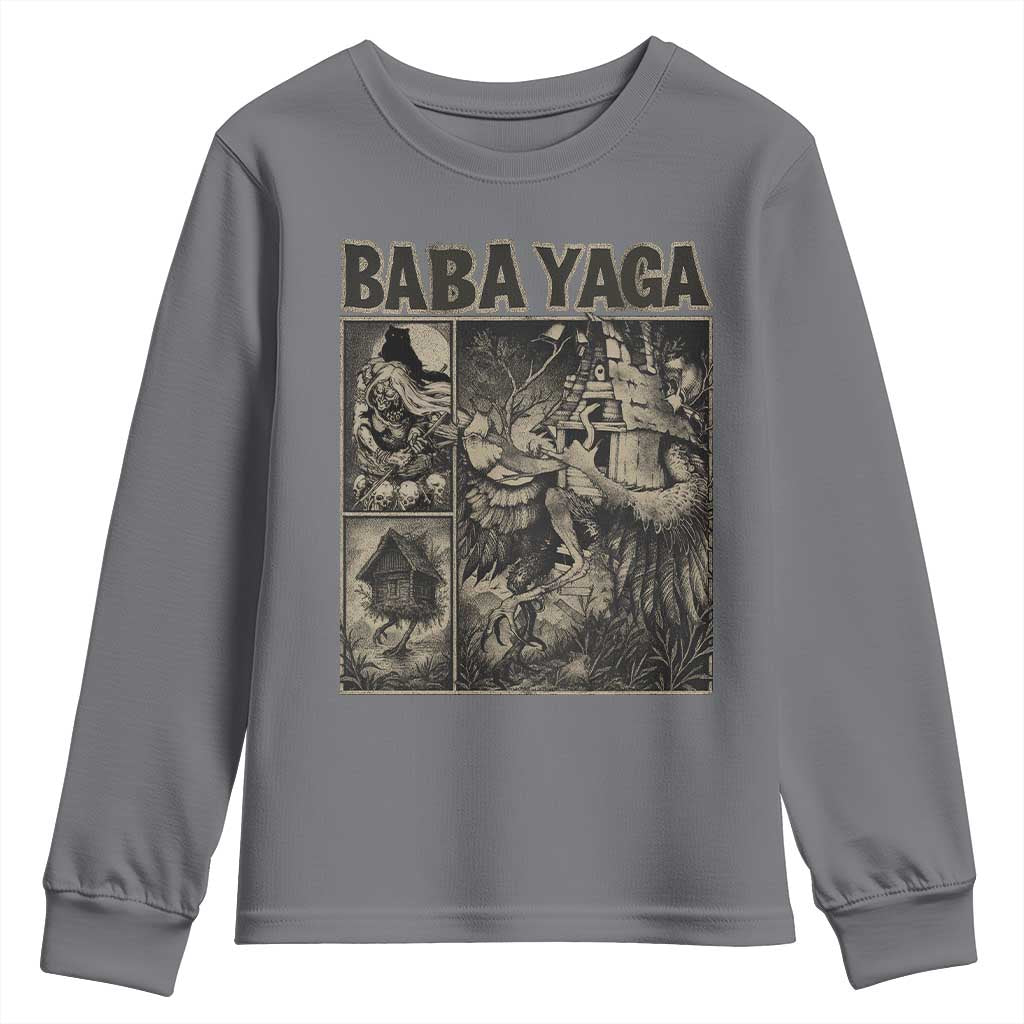 Baba Yaga House Youth Sweatshirt Slavic Folklore Russia Fairy Tale Horror Fans TS10 Charcoal Print Your Wear