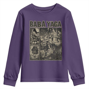 Baba Yaga House Youth Sweatshirt Slavic Folklore Russia Fairy Tale Horror Fans TS10 Purple Print Your Wear