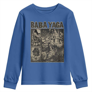Baba Yaga House Youth Sweatshirt Slavic Folklore Russia Fairy Tale Horror Fans TS10 Royal Blue Print Your Wear