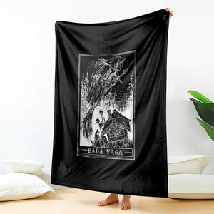 Baba Yaga House Tarot Card Throw Blanket Botanical Slavic Folklore Pagan Witchy TS10 Print Your Wear