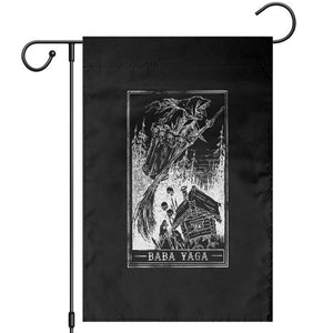 Baba Yaga House Tarot Card Garden Flag Botanical Slavic Folklore Pagan Witchy TS10 Black Print Your Wear