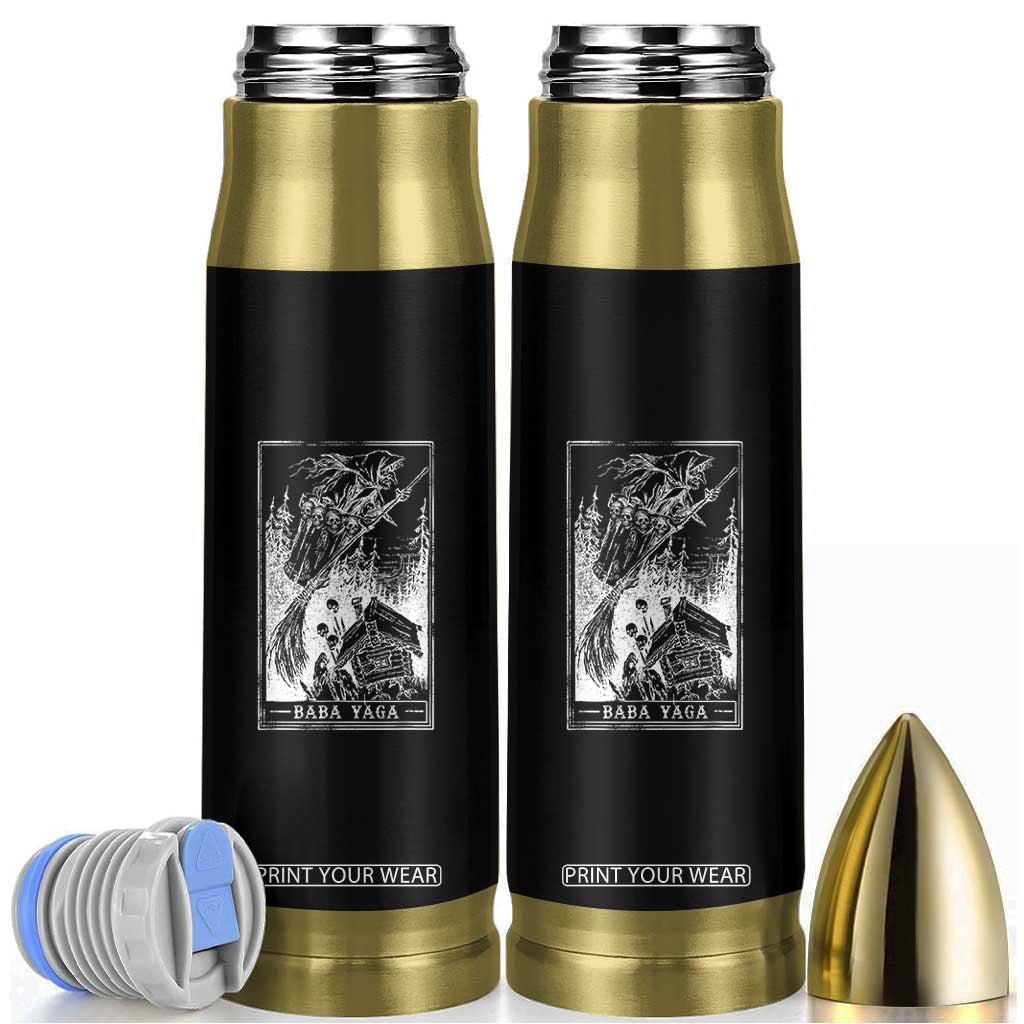 Baba Yaga House Tarot Card Bullet Tumbler Botanical Slavic Folklore Pagan Witchy TS10 Black Print Your Wear
