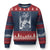 Baba Yaga House Tarot Card Ugly Christmas Sweater Botanical Slavic Folklore Pagan Witchy TS10 Navy Red Print Your Wear