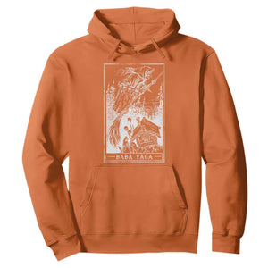 Baba Yaga House Tarot Card Hoodie Botanical Slavic Folklore Pagan Witchy TS10 Orange Print Your Wear