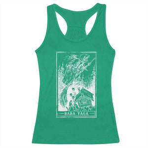 Baba Yaga House Tarot Card Racerback Tank Top Botanical Slavic Folklore Pagan Witchy TS10 Irish Green Print Your Wear