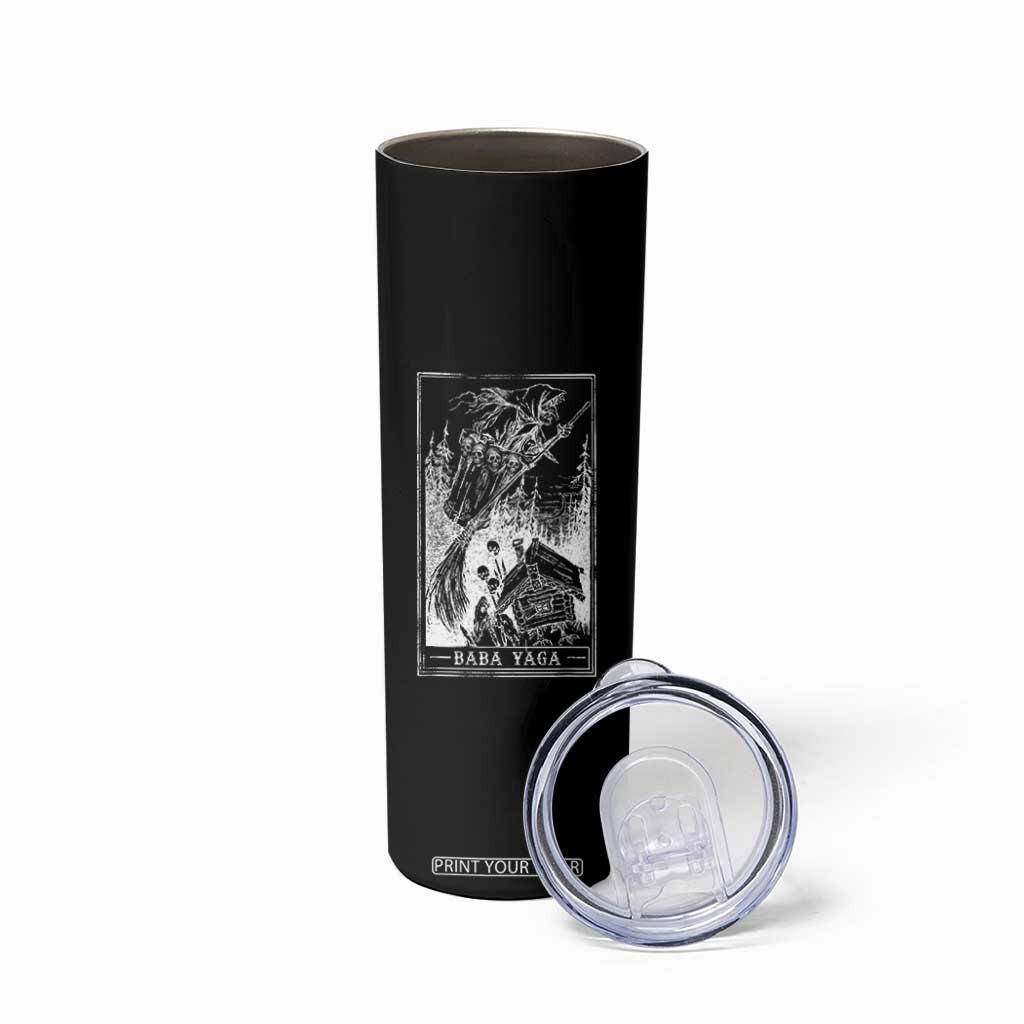 Baba Yaga House Tarot Card Skinny Tumbler Botanical Slavic Folklore Pagan Witchy TS10 Print Your Wear