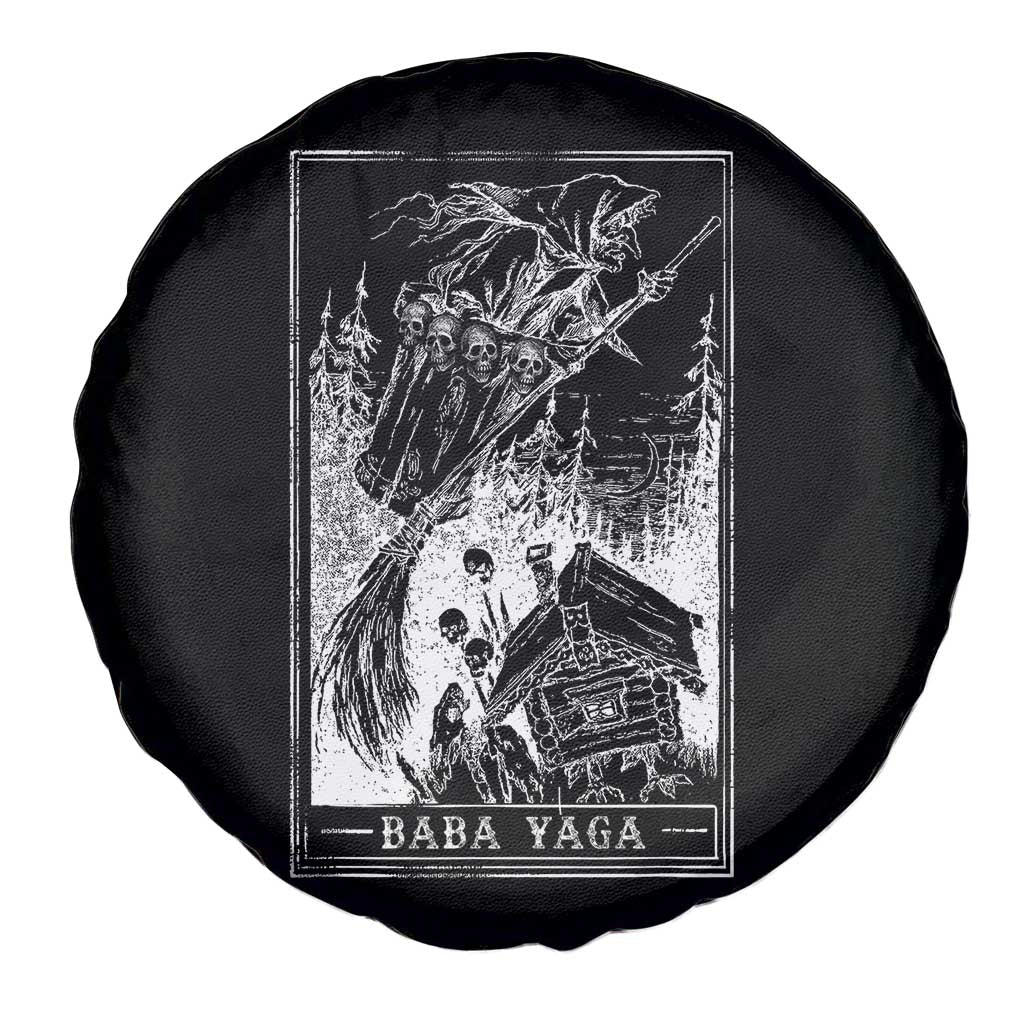 Baba Yaga House Tarot Card Spare Tire Cover Botanical Slavic Folklore Pagan Witchy TS10 Print Your Wear