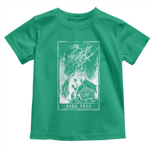 Baba Yaga House Tarot Card Toddler T Shirt Botanical Slavic Folklore Pagan Witchy TS10 Irish Green Print Your Wear