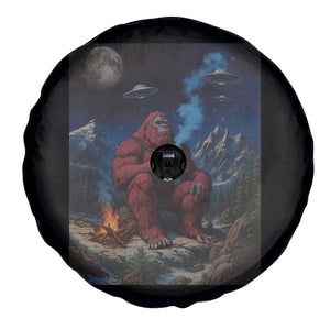 Funny Smoking Bigfoot Spare Tire Cover Vintage Cigarette Sasquatch UFO Cryptid Meme TS10 Print Your Wear