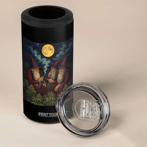 Wizard 420 Smoking Marijuana 4 in 1 Can Cooler Tumbler Funny Stoner Weed Lover Meme TS10 Print Your Wear