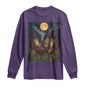 Wizard 420 Smoking Marijuana Long Sleeve Shirt Funny Stoner Weed Lover Meme TS10 Purple Print Your Wear