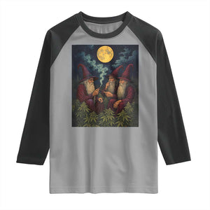 Wizard 420 Smoking Marijuana Raglan Shirt Funny Stoner Weed Lover Meme TS10 Sport Gray Black Print Your Wear