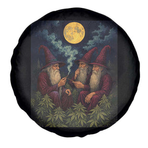 Wizard 420 Smoking Marijuana Spare Tire Cover Funny Stoner Weed Lover Meme TS10 Print Your Wear