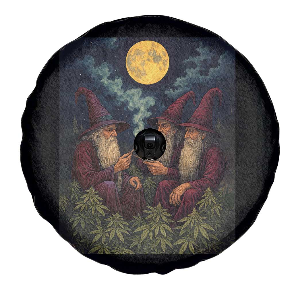Wizard 420 Smoking Marijuana Spare Tire Cover Funny Stoner Weed Lover Meme TS10 Print Your Wear