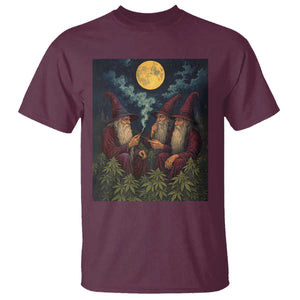 Wizard 420 Smoking Marijuana T Shirt Funny Stoner Weed Lover Meme TS10 Maroon Print Your Wear