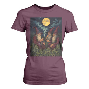 Wizard 420 Smoking Marijuana T Shirt For Women Funny Stoner Weed Lover Meme TS10 Maroon Print Your Wear