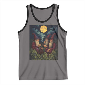 Wizard 420 Smoking Marijuana Tank Top Funny Stoner Weed Lover Meme TS10 Deep Heather Black Print Your Wear