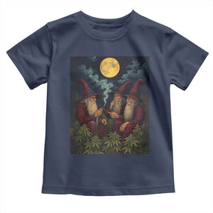 Wizard 420 Smoking Marijuana Toddler T Shirt Funny Stoner Weed Lover Meme TS10 Navy Print Your Wear