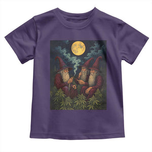 Wizard 420 Smoking Marijuana Toddler T Shirt Funny Stoner Weed Lover Meme TS10 Purple Print Your Wear