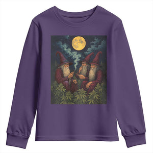 Wizard 420 Smoking Marijuana Youth Sweatshirt Funny Stoner Weed Lover Meme TS10 Purple Print Your Wear