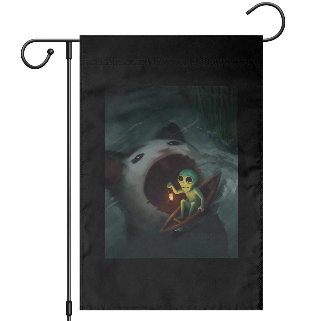 Funny Alien Cat Meme Garden Flag Weird Silly TS10 Black Print Your Wear