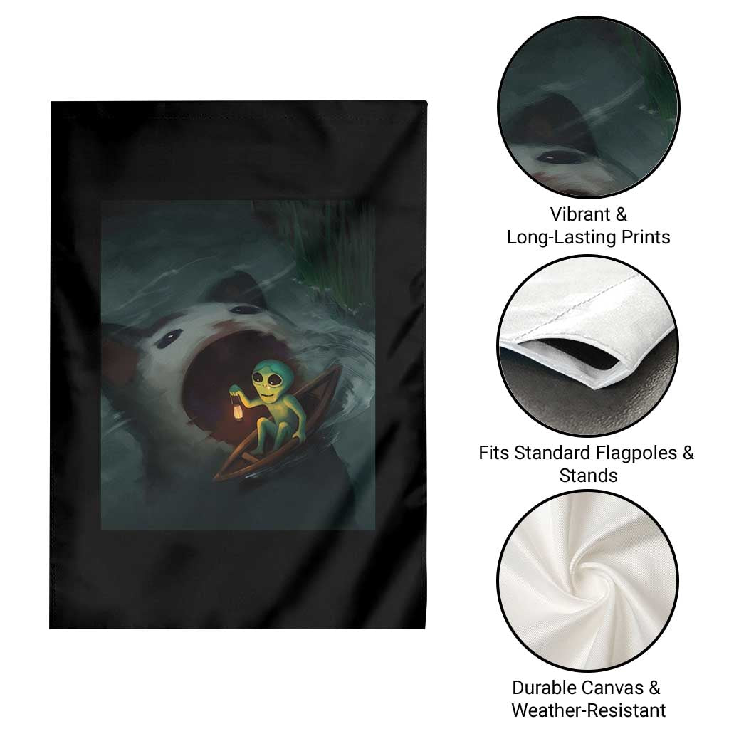 Funny Alien Cat Meme Garden Flag Weird Silly TS10 Print Your Wear