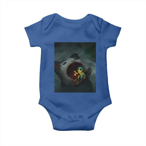 Funny Alien Cat Meme Baby Onesie Weird Silly TS10 Royal Blue Print Your Wear