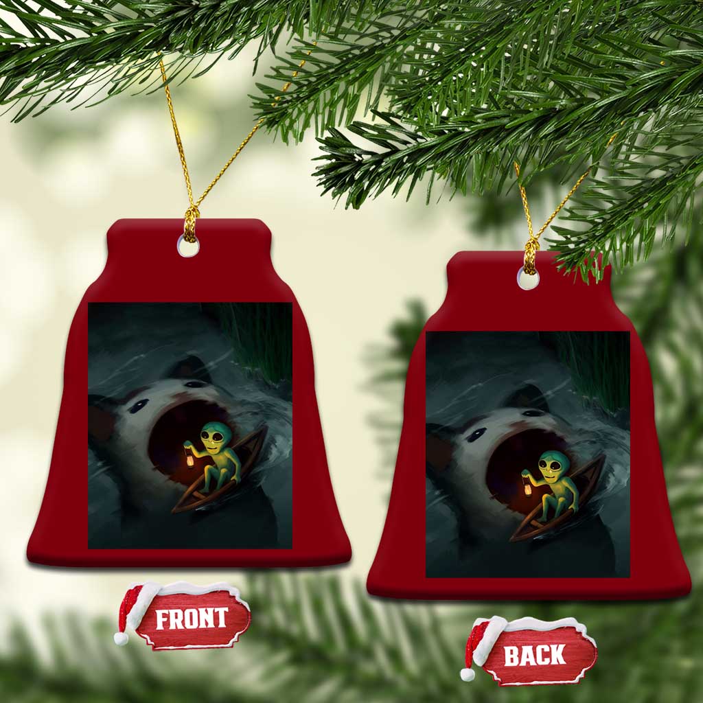 Funny Alien Cat Meme Ceramic Ornament Weird Silly TS10 Print Your Wear