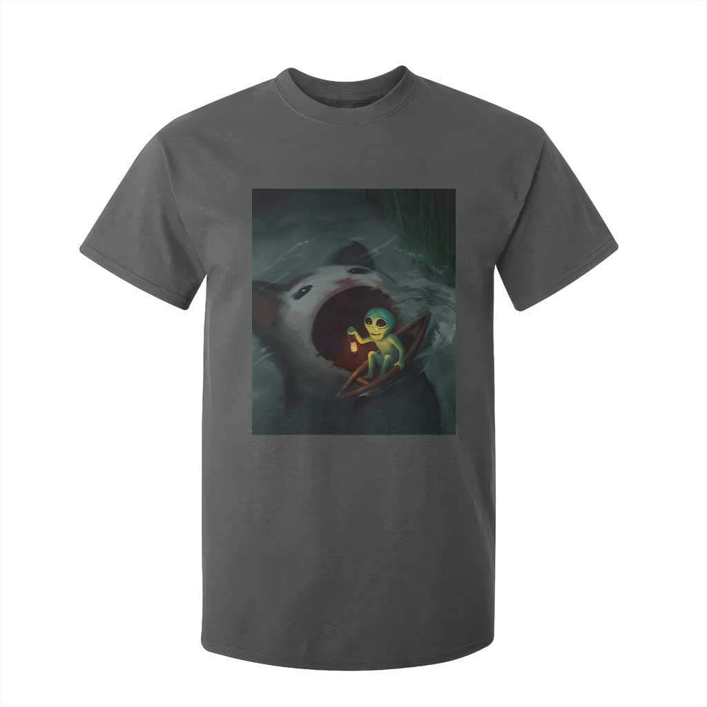 Funny Alien Cat Meme T Shirt For Kid Weird Silly TS10 Dark Heather Print Your Wear