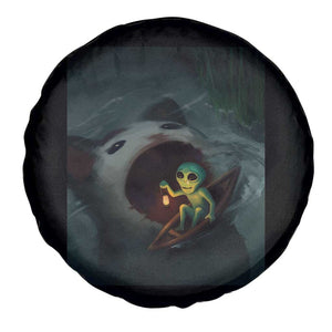 Funny Alien Cat Meme Spare Tire Cover Weird Silly TS10 Print Your Wear