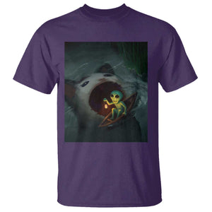Funny Alien Cat Meme T Shirt Weird Silly TS10 Purple Print Your Wear