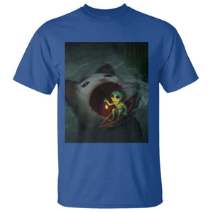 Funny Alien Cat Meme T Shirt Weird Silly TS10 Royal Blue Print Your Wear