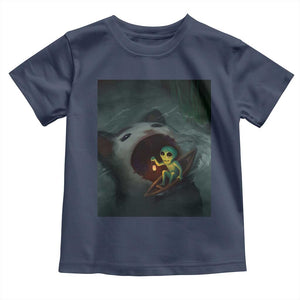 Funny Alien Cat Meme Toddler T Shirt Weird Silly TS10 Navy Print Your Wear