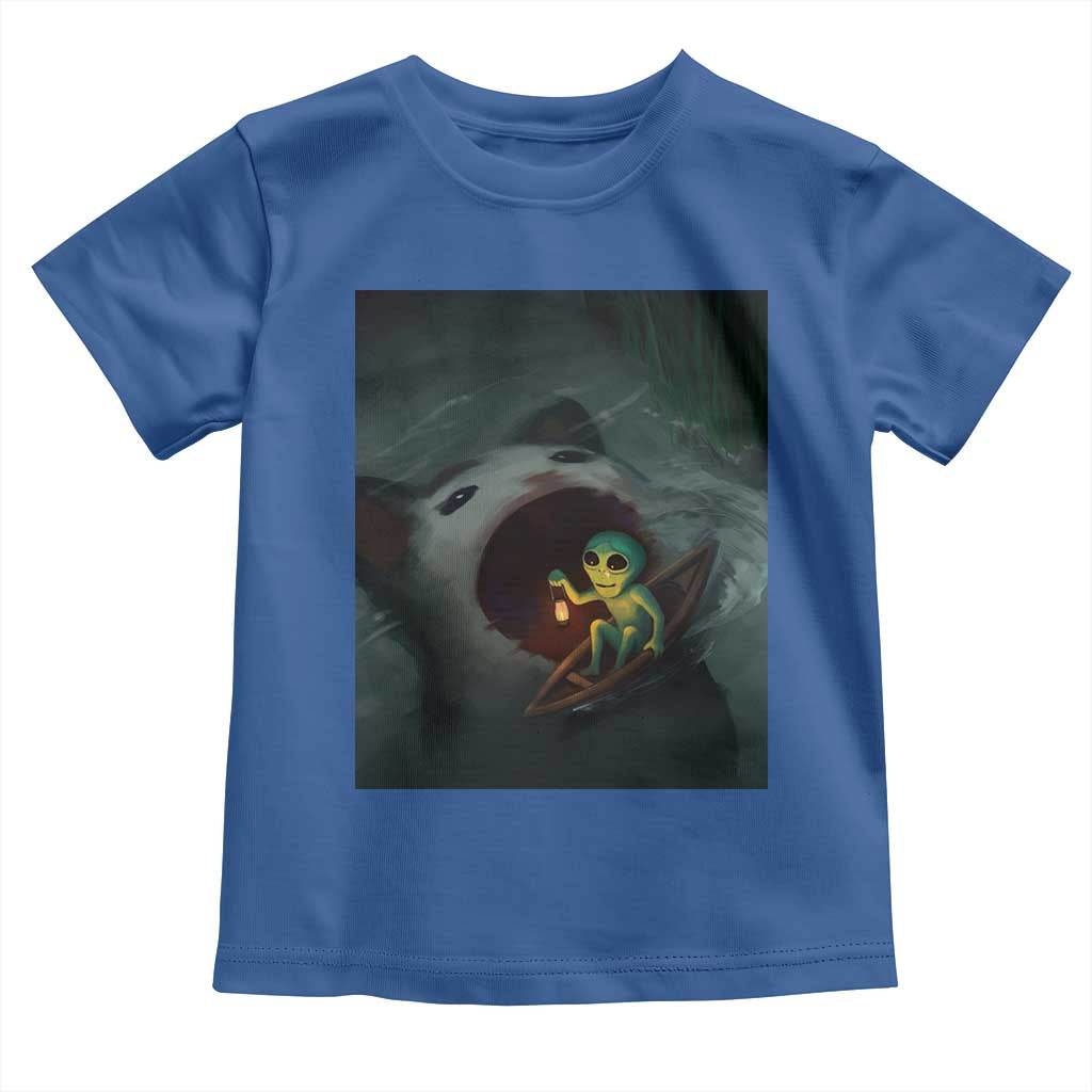 Funny Alien Cat Meme Toddler T Shirt Weird Silly TS10 Royal Blue Print Your Wear