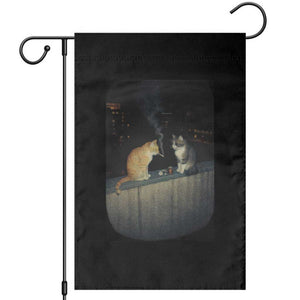 Funny Smoking Cat Garden Flag Retro 90s Grunge Kitty Streetwear Meme TS10 Black Print Your Wear