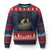 Funny Smoking Cat Ugly Christmas Sweater Retro 90s Grunge Kitty Streetwear Meme TS10 Navy Red Print Your Wear