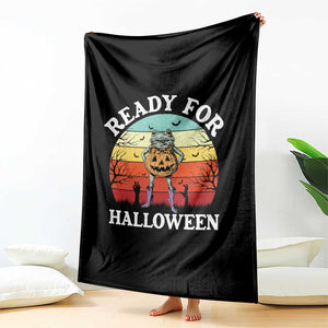 Funny Halloween Frog Throw Blanket Retro Spooky Season Funny Frogs Costume TS10 Print Your Wear