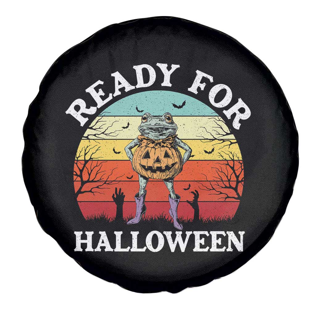 Funny Halloween Frog Spare Tire Cover Retro Spooky Season Funny Frogs Costume TS10 Print Your Wear