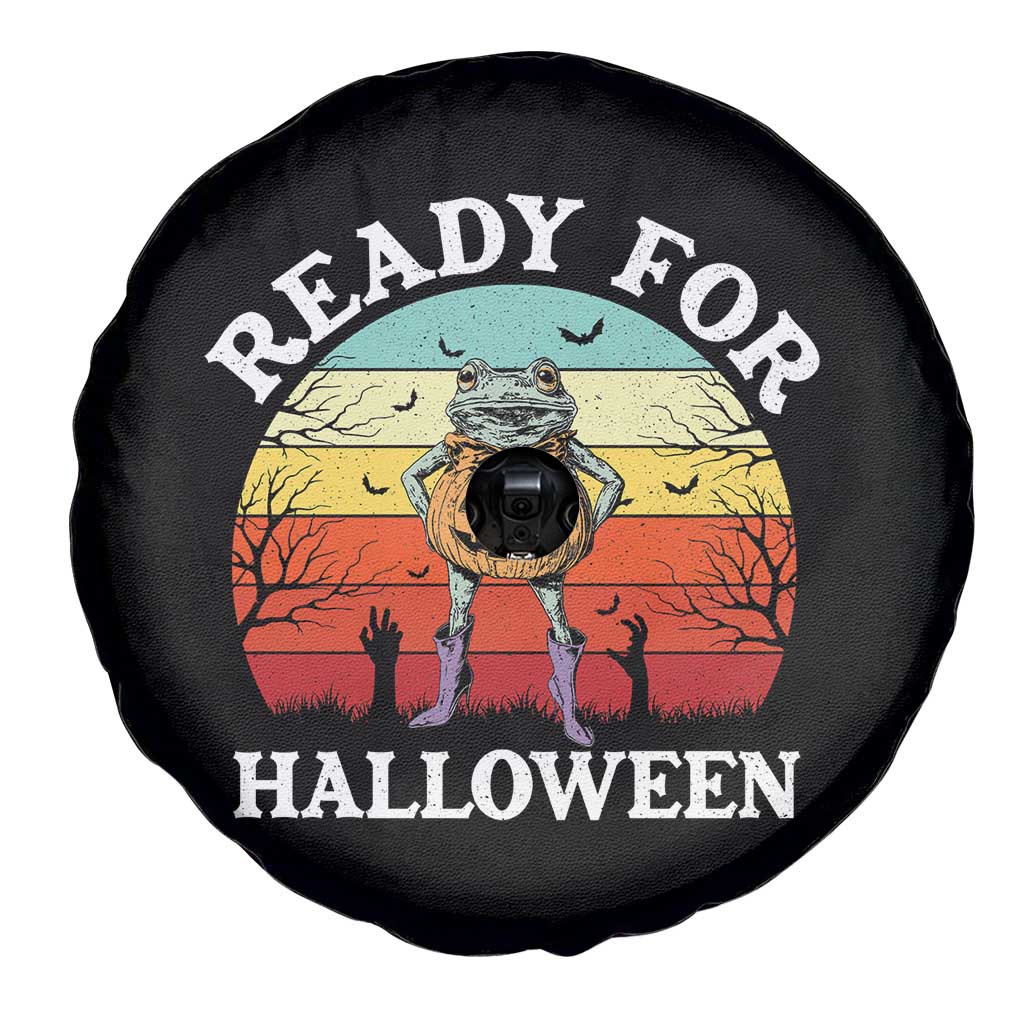 Funny Halloween Frog Spare Tire Cover Retro Spooky Season Funny Frogs Costume TS10 Print Your Wear