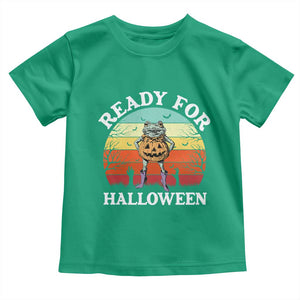 Funny Halloween Frog Toddler T Shirt Retro Spooky Season Funny Frogs Costume TS10 Irish Green Print Your Wear