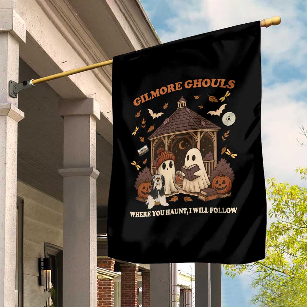 Gilmore Ghouls Halloween Garden Flag Retro Book Lover Cute Ghost Fall Pumpkin TS10 Print Your Wear
