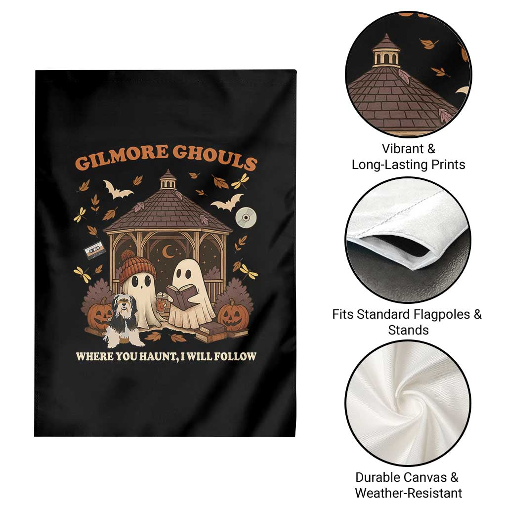 Gilmore Ghouls Halloween Garden Flag Retro Book Lover Cute Ghost Fall Pumpkin TS10 Print Your Wear