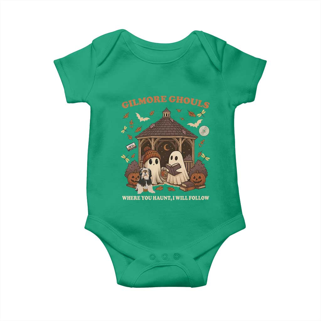 Gilmore Ghouls Halloween Baby Onesie Retro Book Lover Cute Ghost Fall Pumpkin TS10 Irish Green Print Your Wear